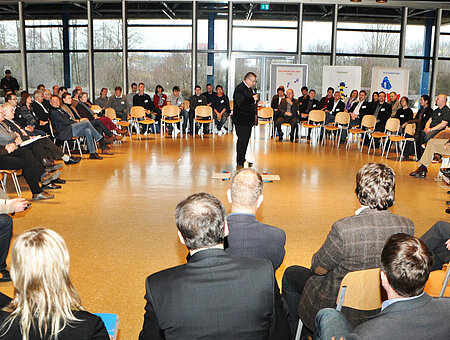 Landrat Gerhard Wägemann bei der Open-Space-Konferenz