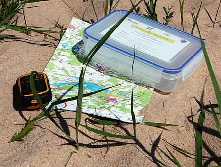Geocache und GPS-Empfänger