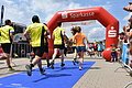 Zieleinlauf am 39. Altmühlfrankenlauf in Pleinfeld.