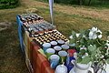 Das Frühstücksbuffet mit Kaffee und Käsespezialitäten zur Eröffnung der Jura-E-Bike Tour.