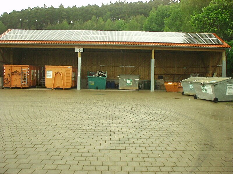 Wertstoffhof in Haundorf mit Wertstoffannahme.