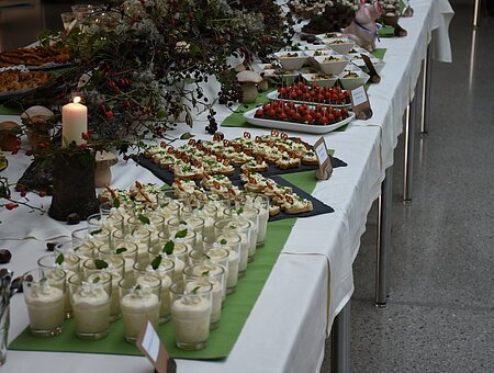 Das Bild zeigt die Bewirtung im Rahmen der Bildungskonferenz der Bildungsregion altmühlfranken im Oktober 2017.