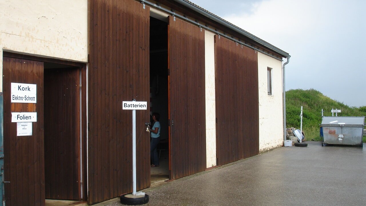 Wertstoffhof in Meinheim mit Wertstoffannahme.