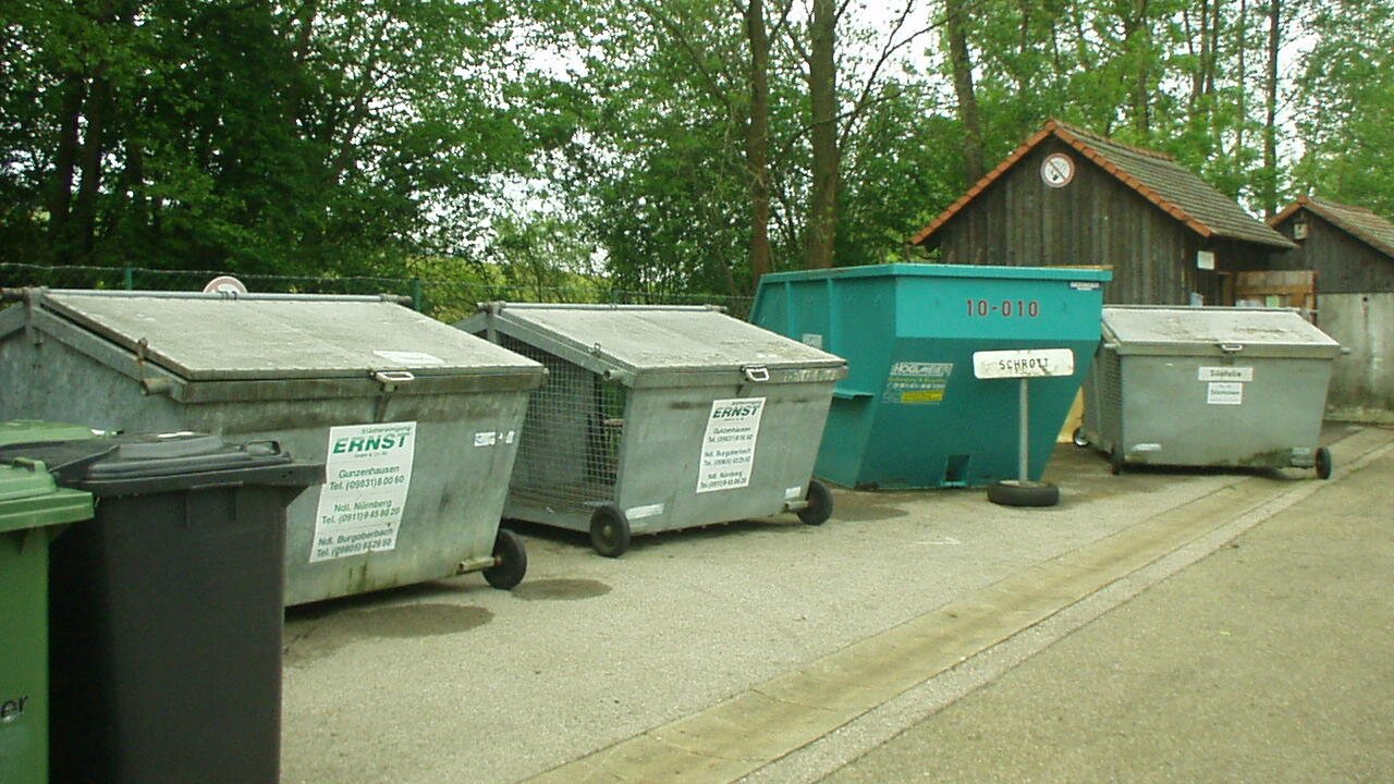 Wertstoffhof in Heidenheim mit Wertstoffannahme.
