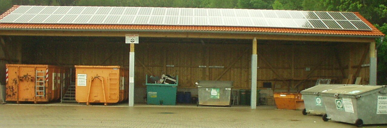 Wertstoffhof in Haundorf mit Wertstoffannahme.