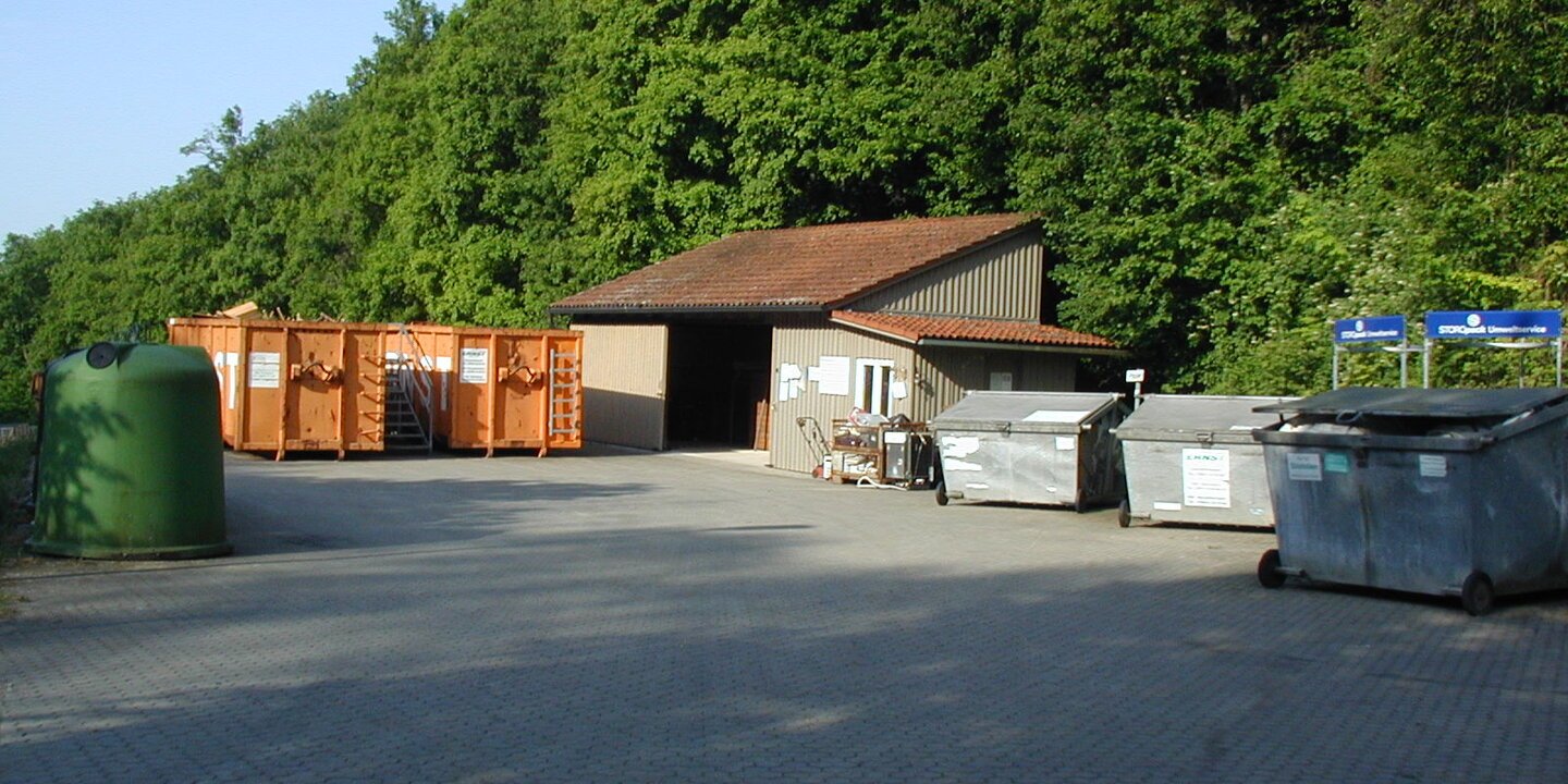 Wertstoffhof in Pappenheim mit Wertstoffannahme.