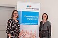 Mitarbeiterinnen der Freiwilligenagentur vor RollUp am Vereinstag