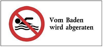 Badewarnung