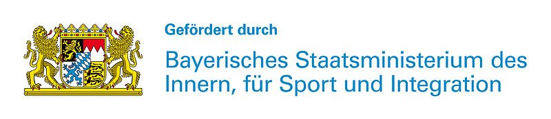 Fördermarke Integrationslotsinnen und -lotsen des Bayerischen Staatsministeriums des Innern, für Sport und Integration
