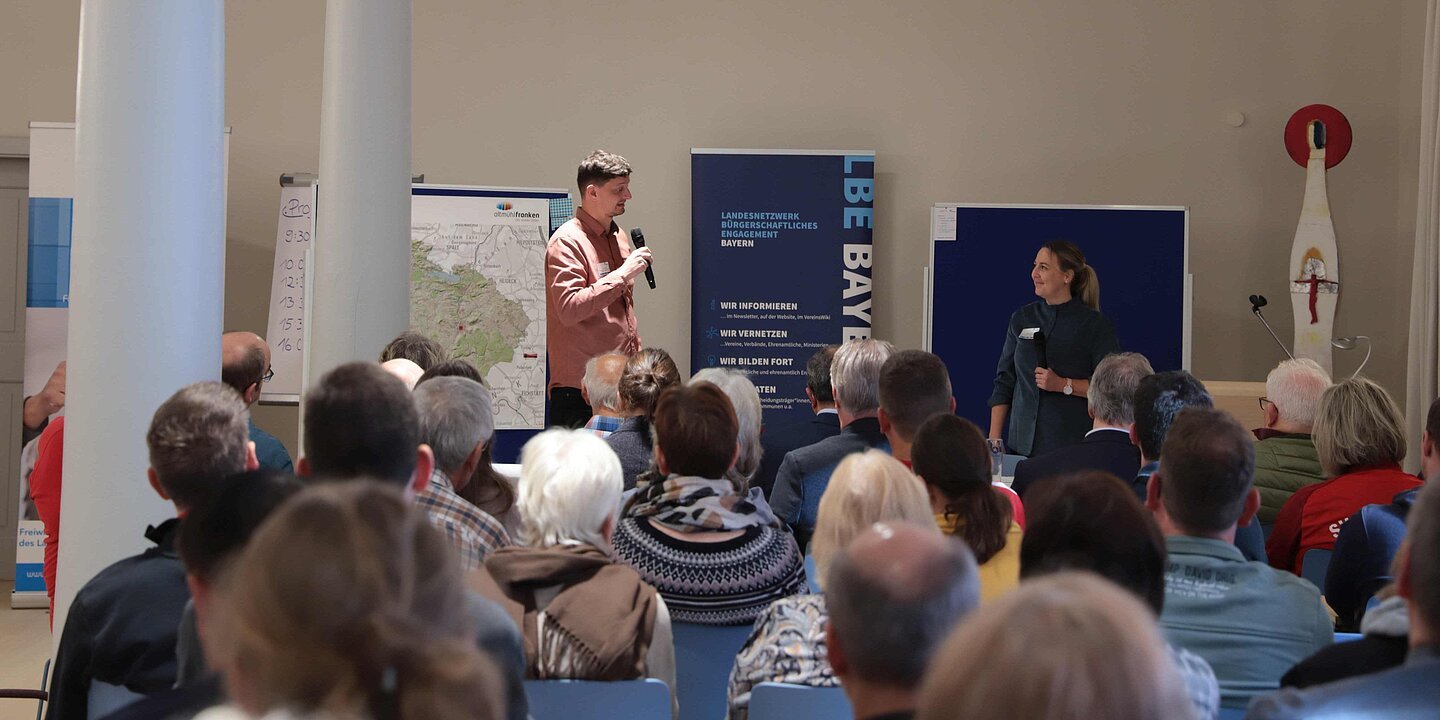Anmoderation des Vereinstags im Kloster Heidenheim