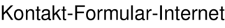 Kontakt-Formular-Internet