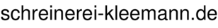 schreinerei-kleemann.de