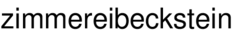 zimmereibeckstein