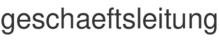 geschaeftsleitung