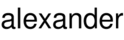 alexander
